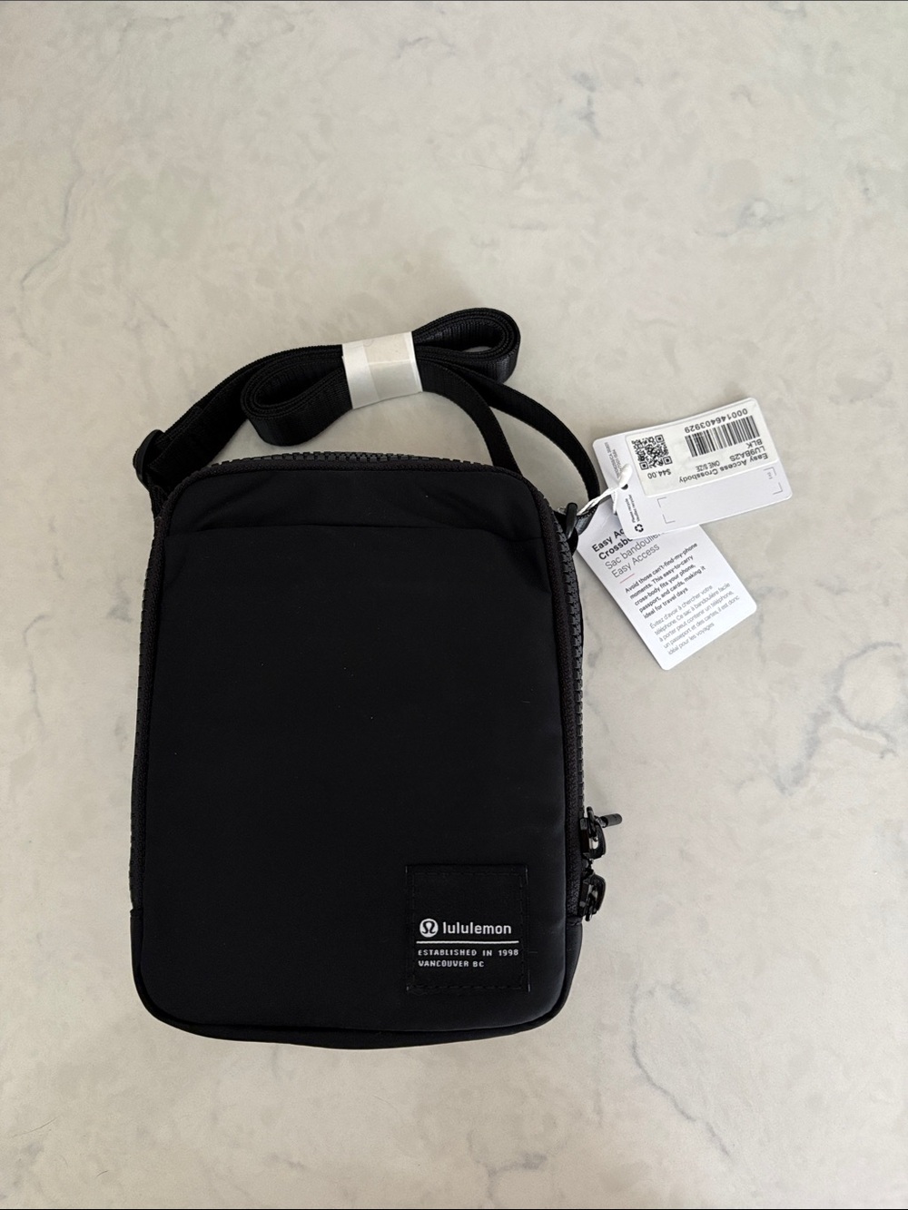 lululemon athletica Black Compact Crossbody Pouch